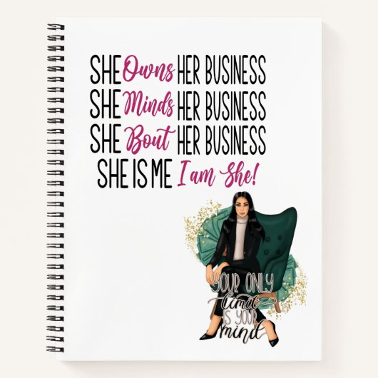 Boss Girl Spiral Notitieboek (Voorkant)