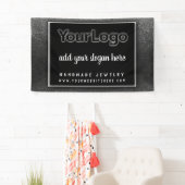 Boss Glitter Professional Business Logo Spandoek (Insitu)