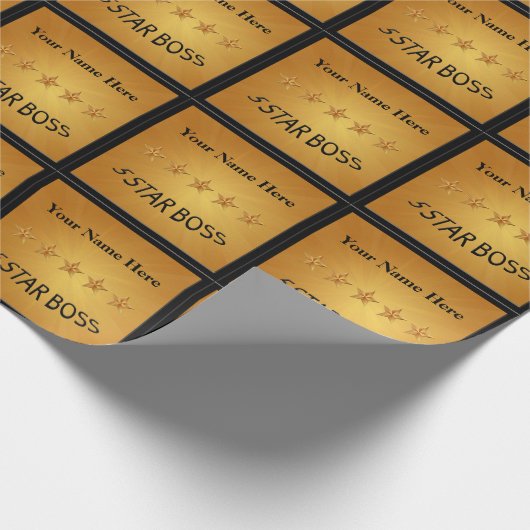 Boss Gold Five Star Gold Gift Wrap Cadeaupapier (Hoek)