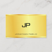 Boss Gold Kijk Modern Luxe Elegant Sjabloon Visitekaartje (Voorkant)