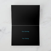 Boss Greatest Cheers Christmas Blue Kaart (Binnen)