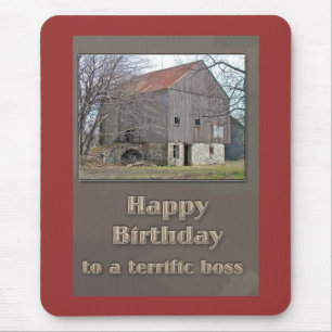 Boss Happy Birthday Old Bank Barn Muismat