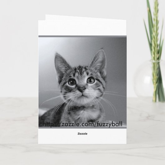 Boss, Have a PURR-fectly MEOW-velous Birthday! Kaart (Achterkant)