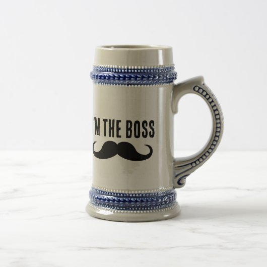 BOSS IK BEN DE BOSS BEER STEIN EN KOFFIE MUGS BIERPUL (Rechts)