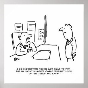 Boss kan geen Betaalverhoging geven omdat hij een  Poster