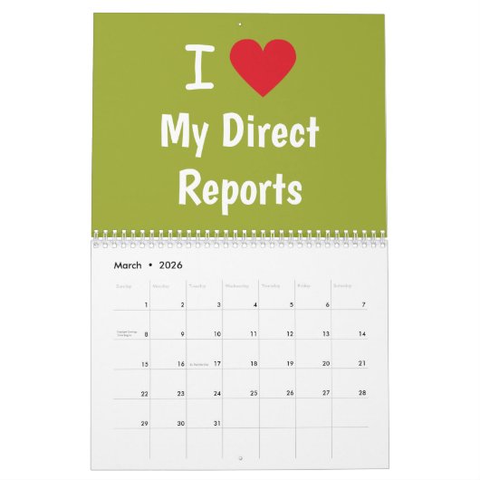 Boss Kantoor Agenda | Funny Special Boss Gift Kalender (Mar 2026)