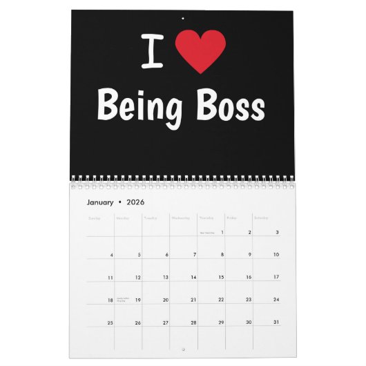 Boss Kantoor Agenda | Funny Special Boss Gift Kalender (Jan 2026)