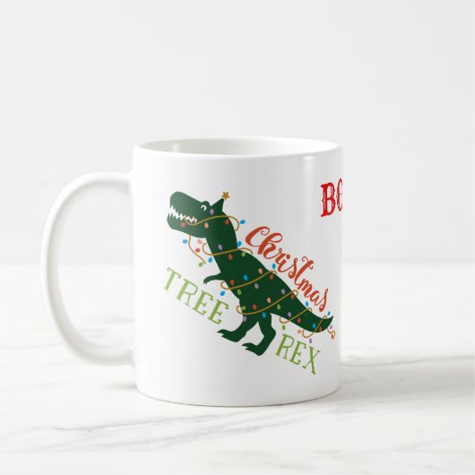 BOSS-kerstT-REX Koffiemok (Links)