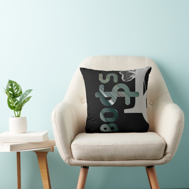 BOSS Kussen Abstracte Trend Interieur Decoratie Zw (Stoel)