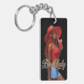 Boss Lady Acrylic Keychain (Voorkant Links)