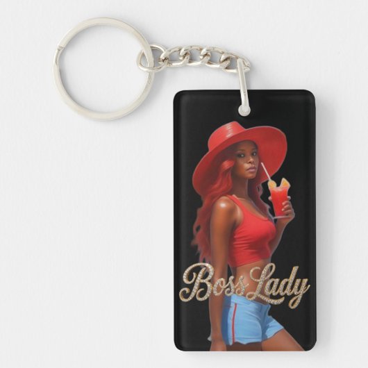 Boss Lady Acrylic Keychain (Voorkant)