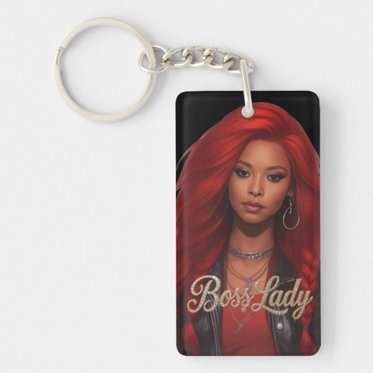 Boss Lady Acrylic Keychain (Voorkant)