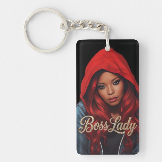 Boss Lady Acrylic Keychain (Voorkant)