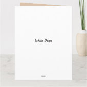 Boss Lady African American Leopard Birthday Kaart (Achterkant)