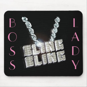 Boss Lady Bling Bling Mousepad Muismat
