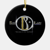 Boss Lady Bling Keramisch Ornament (Voorkant)