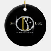 Boss Lady Bling Keramisch Ornament (Achterkant)