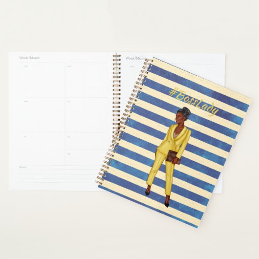 Boss Lady Blue en Yellow Planner (Display)