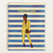 Boss Lady Blue en Yellow Planner (Voorkant)