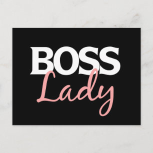 Boss lady briefkaart