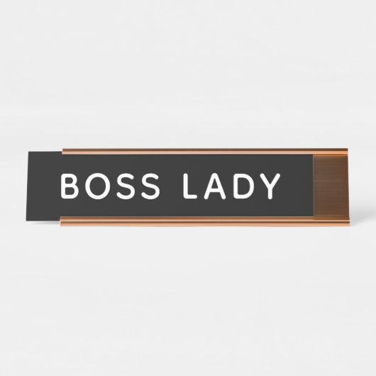 Boss Lady Bureau Naambordje (Voorkant)