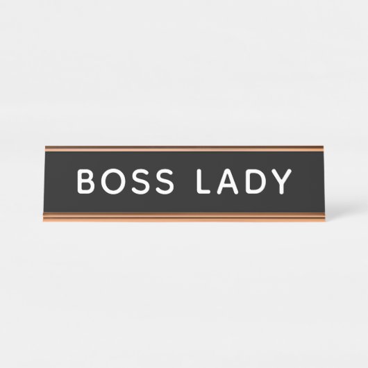 Boss Lady Bureau Naambordje (Voorkant)