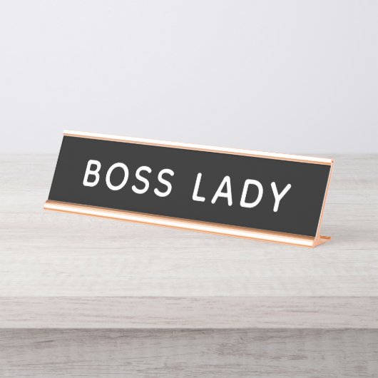 Boss Lady Bureau Naambordje (Voorkant)