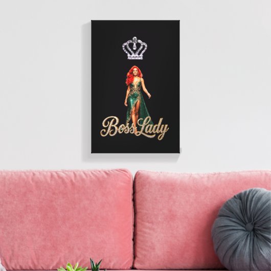 Boss Lady Canvasprint Canvas Afdruk (Insitu (Woonkamer))