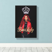 Boss Lady Canvasprint Canvas Afdruk (Insitu (Houten vloer))