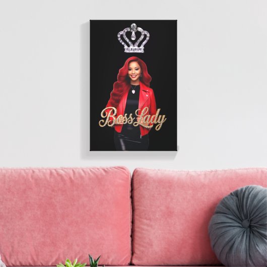 Boss Lady Canvasprint Canvas Afdruk (Insitu (Woonkamer))