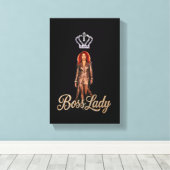 Boss Lady Canvasprint Canvas Afdruk (Insitu (Houten vloer))