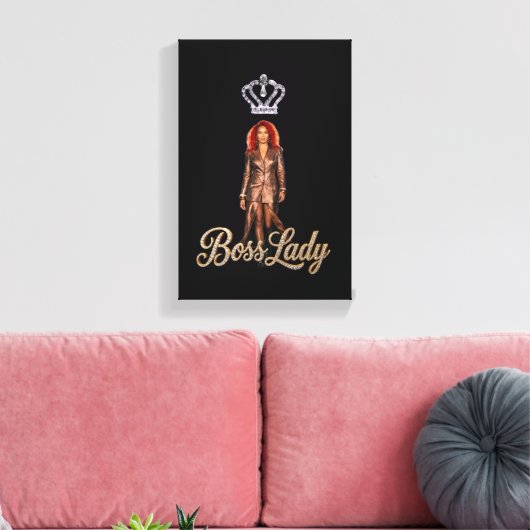 Boss Lady Canvasprint Canvas Afdruk (Insitu (Woonkamer))