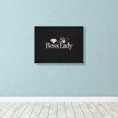 Boss Lady Canvasprint op Spanning Canvas Afdruk (Insitu (Houten vloer))