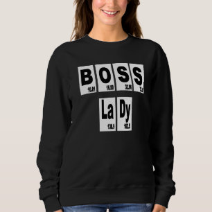 Boss Lady Chemistry Periodic Graphic Print Letter Trui