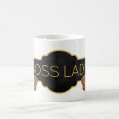 Boss Lady | Chic Black Gold Glitter Shoes Koffiemok (Center)