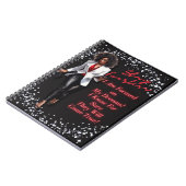 Boss Lady Chick - Zwart & Rood Notitieboek (Linkerzijde)