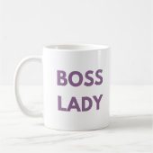Boss Lady Coffee Mok Paarse Letters (Links)