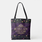 Boss Lady Couture All-Over-Print Schoudertas Tote Bag (Achterkant)