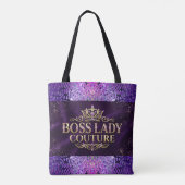 Boss Lady Couture All-Over-Print Schoudertas Tote Bag (Achterkant)