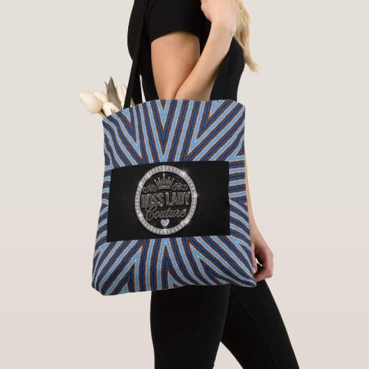 Boss Lady Couture All-Over-Print Schoudertas Tote Bag (Dichtbij)