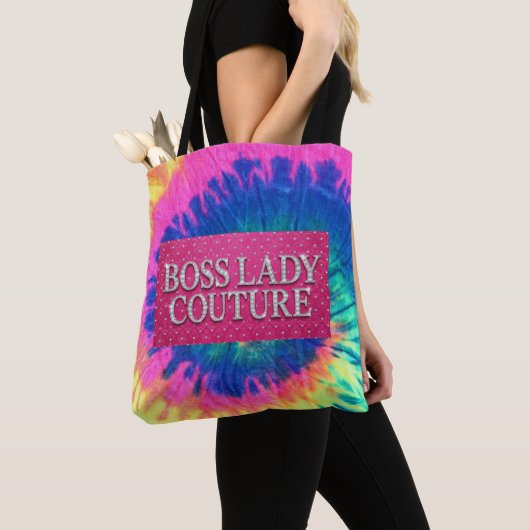 Boss Lady Couture All-Over-Print Schoudertas Tote Bag (Dichtbij)