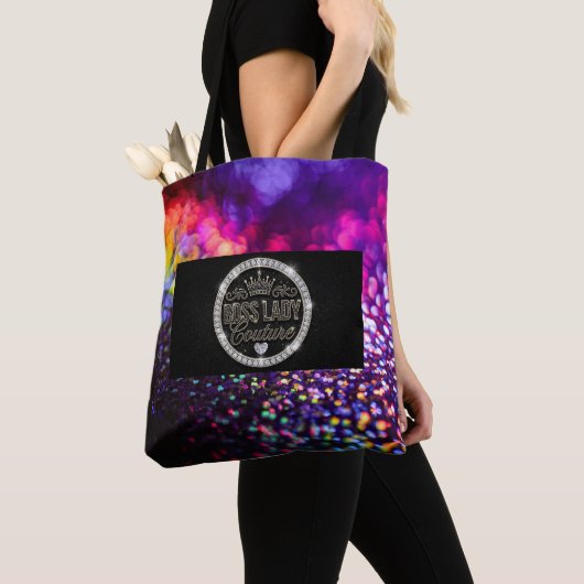Boss Lady Couture All-Over-Print Schoudertas Tote Bag (Dichtbij)