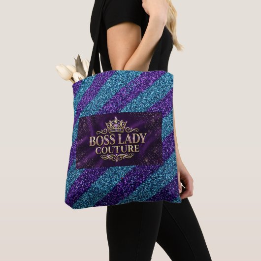 Boss Lady Couture All-Over-Print Schoudertas Tote Bag (Dichtbij)