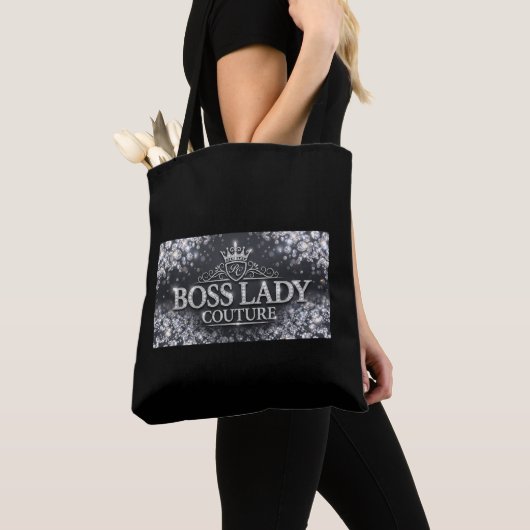 Boss Lady Couture All-Over-Print Tote Tas (Dichtbij)