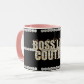 Boss Lady Couture Diamanten Mok (Voorkant links)