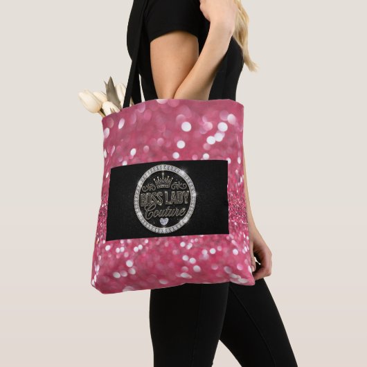 Boss Lady Couture Diamonds All-Over-Print Tote Tas (Dichtbij)