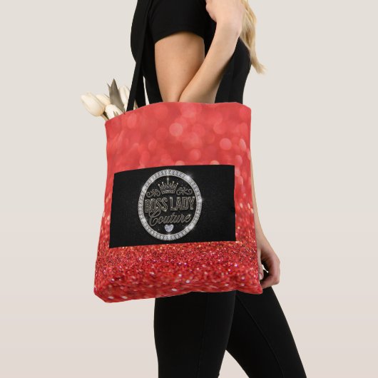 Boss Lady Couture Diamonds All-Over-Print Tote Tas (Dichtbij)