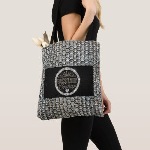 Boss Lady Couture Diamonds All-Over-Print Tote Tas