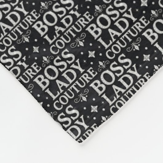Boss Lady Couture fleece deken (Hoek)
