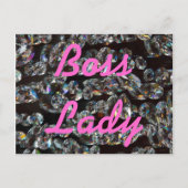 Boss Lady Crystals Briefkaart (Voorkant)